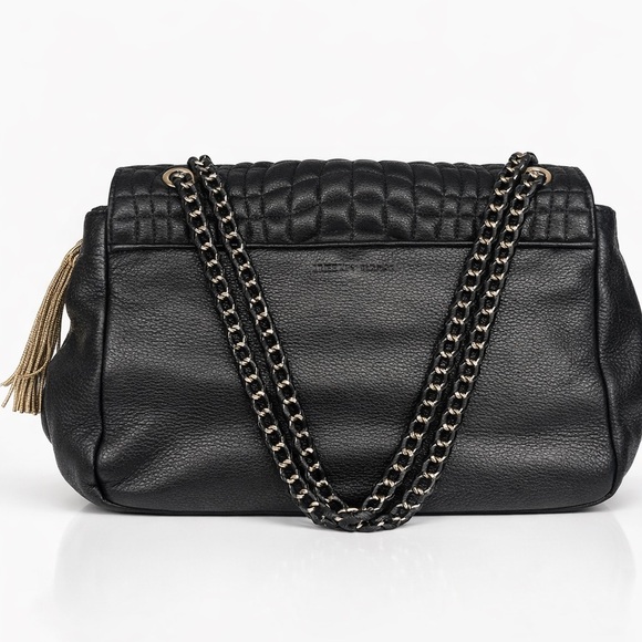 Aimee Kestenberg Black Quilted Leather Shoulder Bag w/ Gold Chain – Like New - Picture 2 of 15